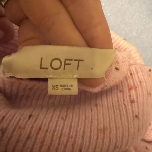 LOFT Dusty Pink Turtleneck Sweater - Picture 7 of 7